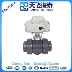 electric actuated pvc ball valve