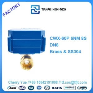 brass motorized ball valve