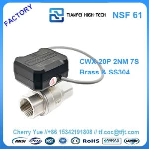 electric valve for water tank