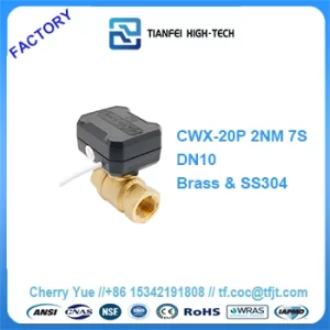 motorized valve for chilled water