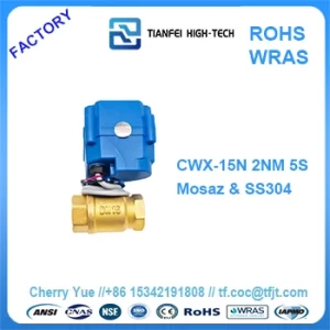 motorizovaný kulový ventil