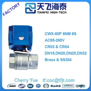 normally open motorized ball valve