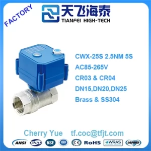 normally open motorized ball valve