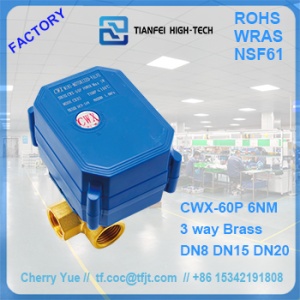 3 port motorized valve