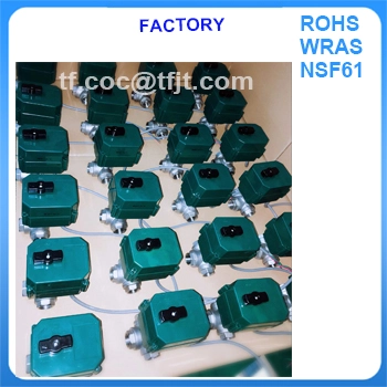 motorized 3 way pvc ball valve 1