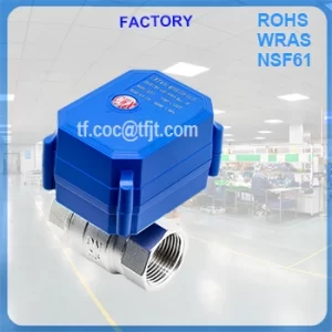 válvula de bola motorizada 12V 2