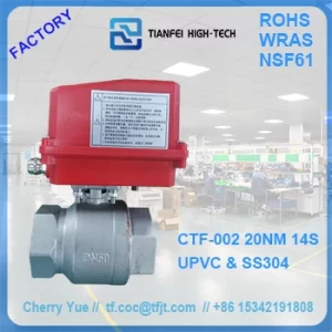 motorized two way valve