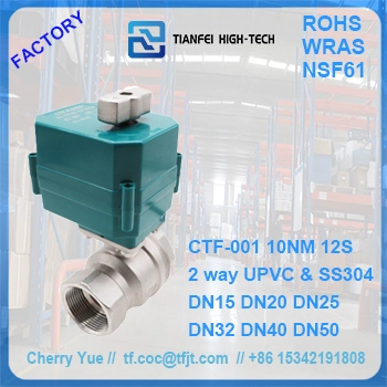 1 1 2 válvula de esfera motorizada