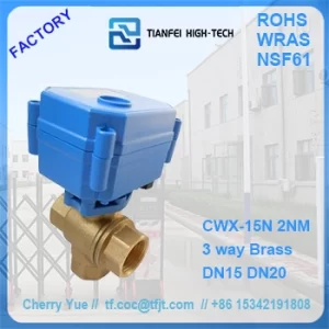 electric 3 way ball valve