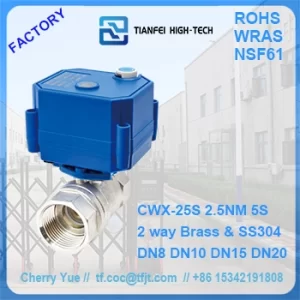 electric two way ball valve