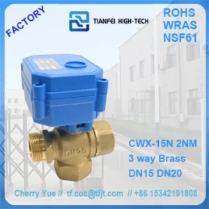 motorized 3 way ball valve
