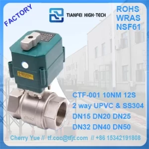motorized ball valve 1 inch